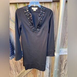 👗Michael Kors black long sleeve dress